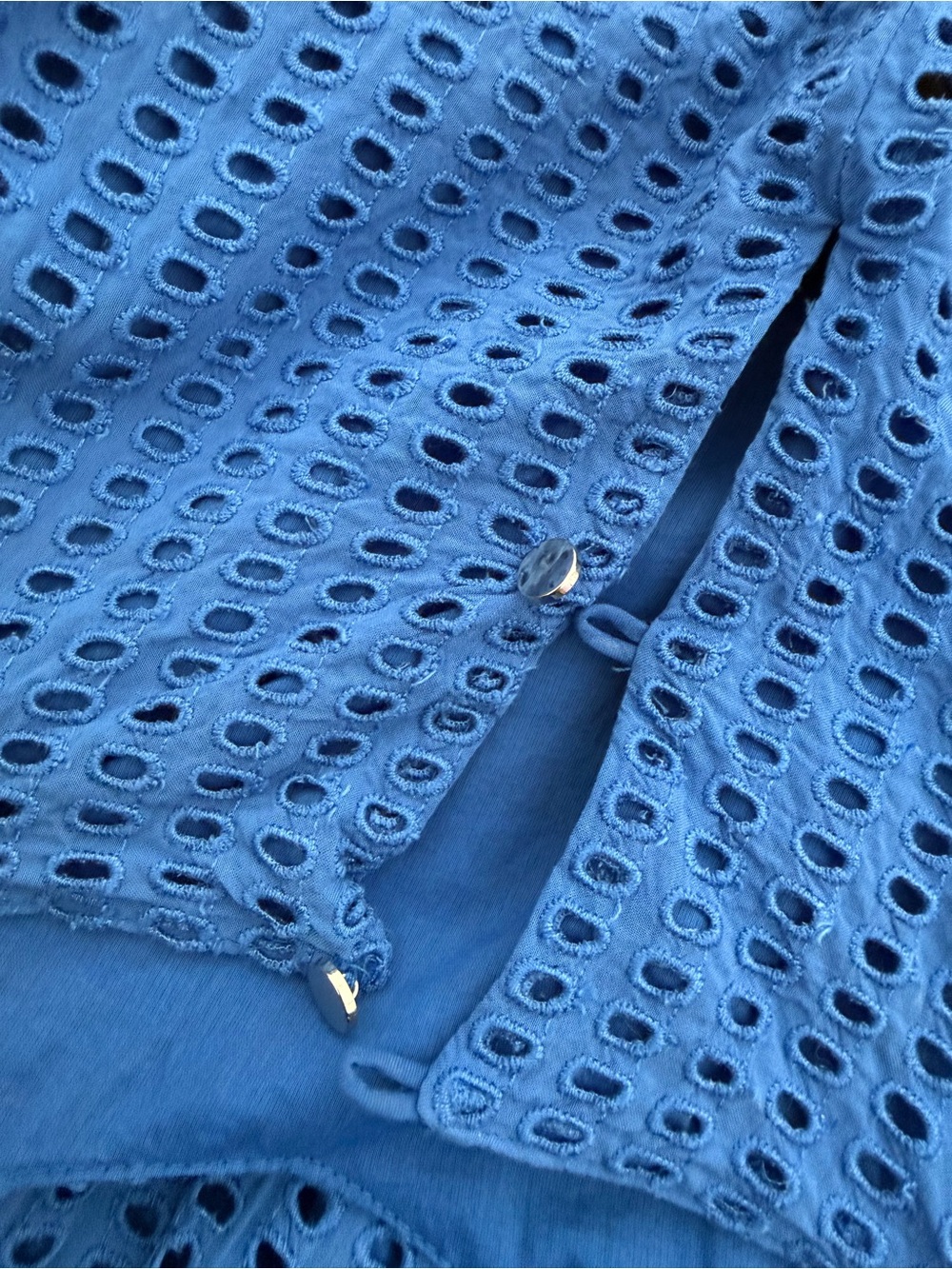Madewell Royal Blue Eyelet Cami Dress - Picture 5 of 7